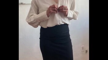 Homemade video of a hot milf teaching in the classroom