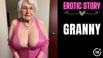 Big tits MILF gives a highly special Christmas present to her grandson.