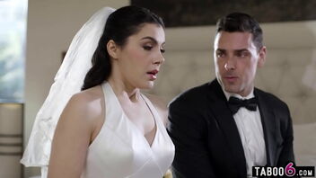 Valentina Nappi, an Italian bride gets her ass fucked on her wedding day.